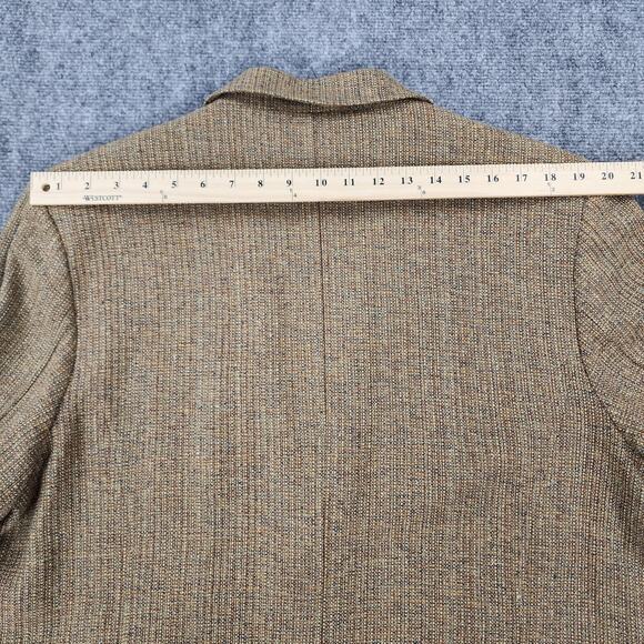 Territory Ahead Blazer Mens 44S Tan Brown Textured Silk Tweed Sport Coat Jacket - Picture 5 of 16